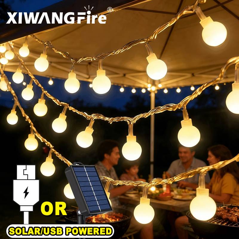 Outdoor Lighting Garden - Luci a Stringa Solari/USB/a Batteria 3-10M,