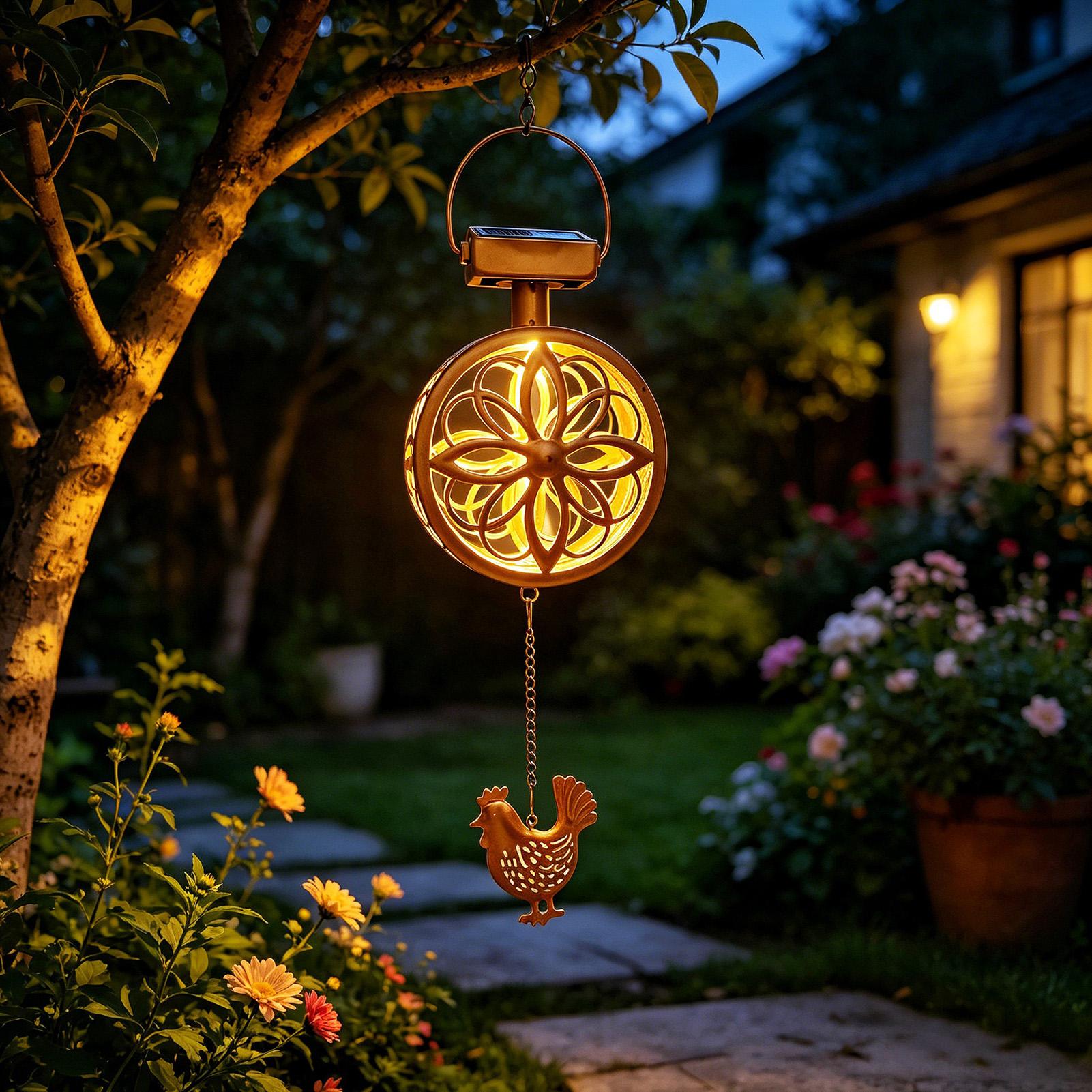 Outdoor Lighting Yellow - Lampada Solare da Esterno a Sospensione,