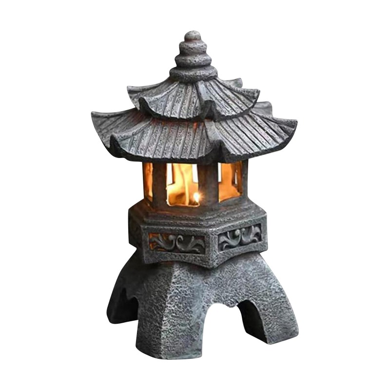Outdoor Zen Lighting - Statue a Forma di Pagoda per
