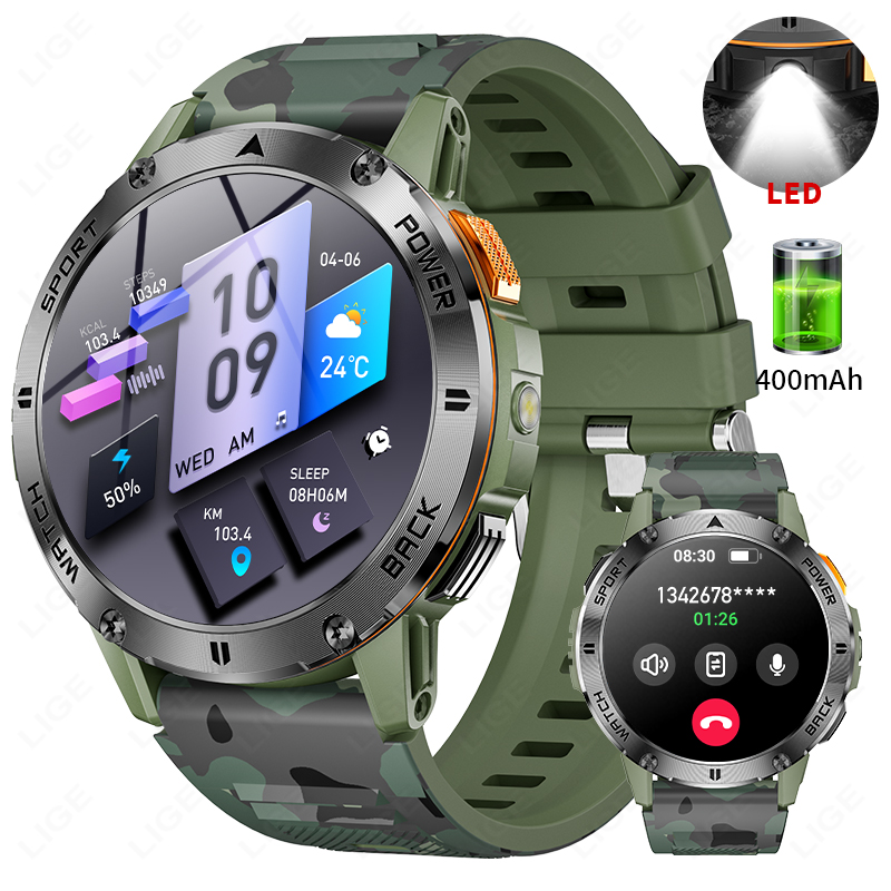 Outdoor Lighting Remote Control - LIGE Smartwatch da uomo di livello