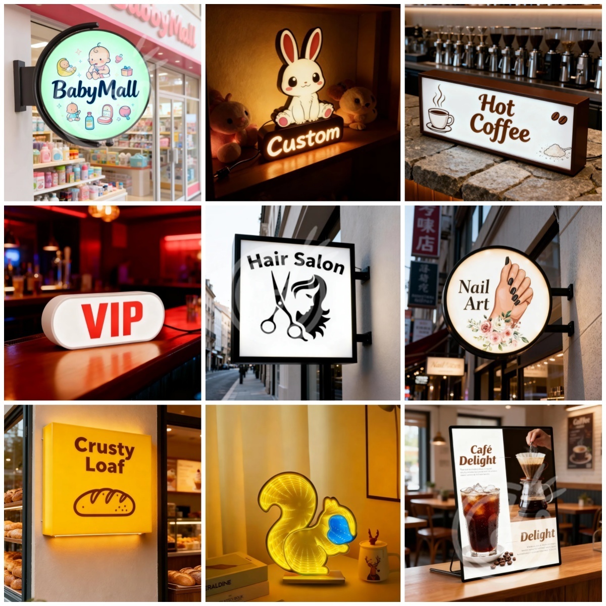 Outdoor Lighting Logo - Insegne personalizzate in acrilico con lettere