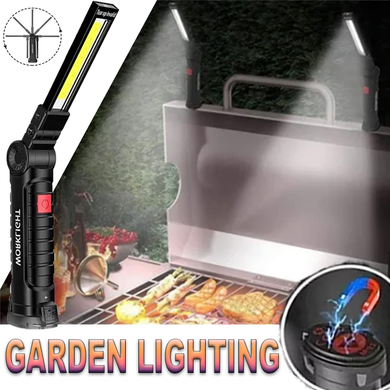 Outdoor Lighting Rechargeable - Torcia LED portatile con gancio magnetico