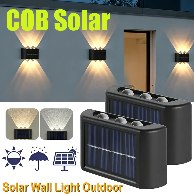 Outdoor Lighting Garden - Lampada Solare da Parete COB per