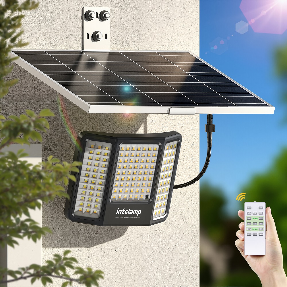 Outdoor Lighting Dusk To Dawn - Fari Solari intelamp 2000LM 20000mAh 3
