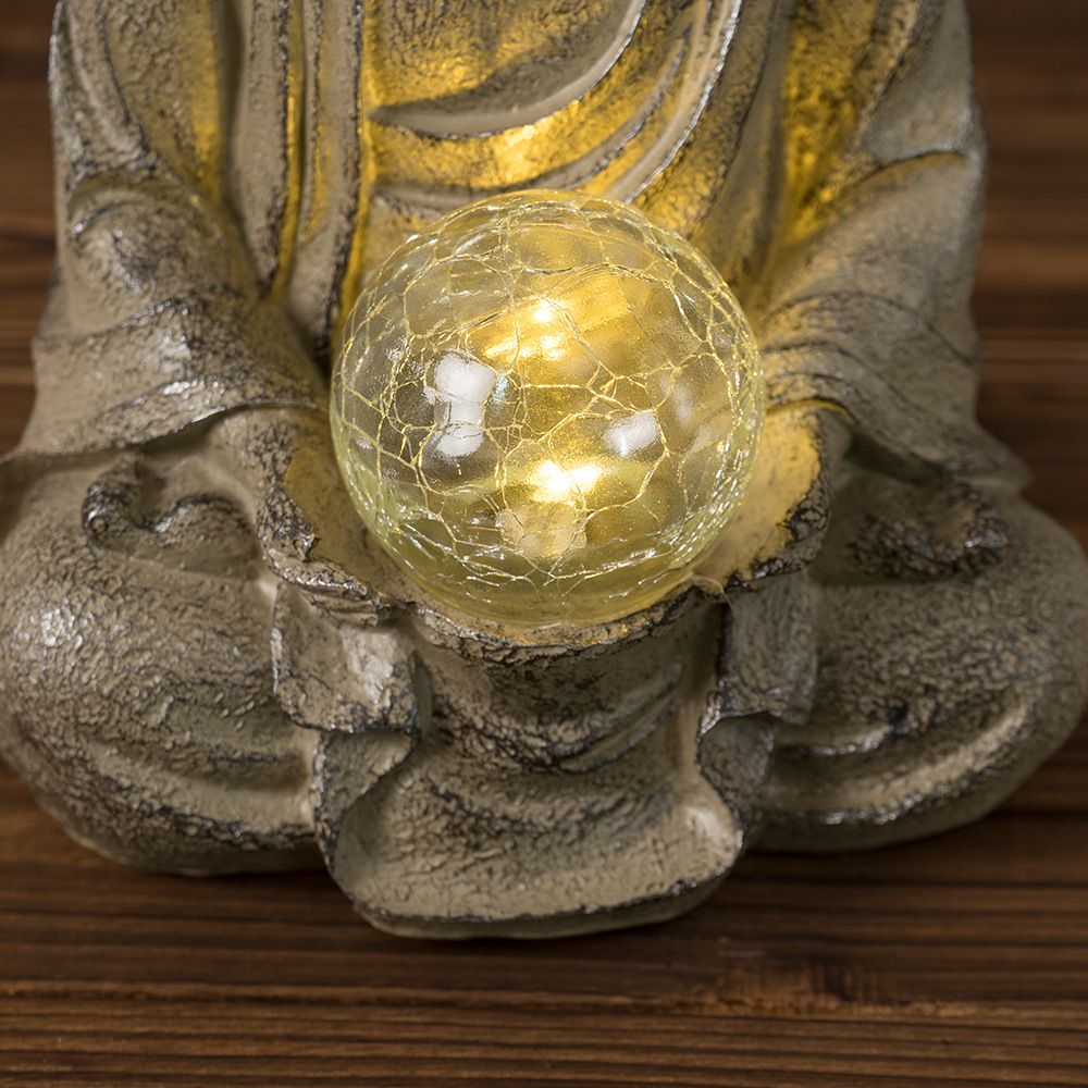 Outdoor Zen Lighting - Statua di Buddha in resina Vilead
