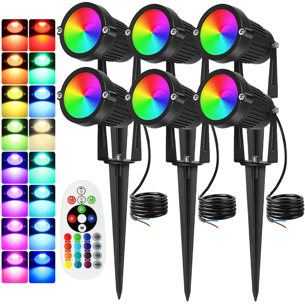 Outdoor Lighting Garden - Illuminazione paesaggistica RGBW 10W con faretto