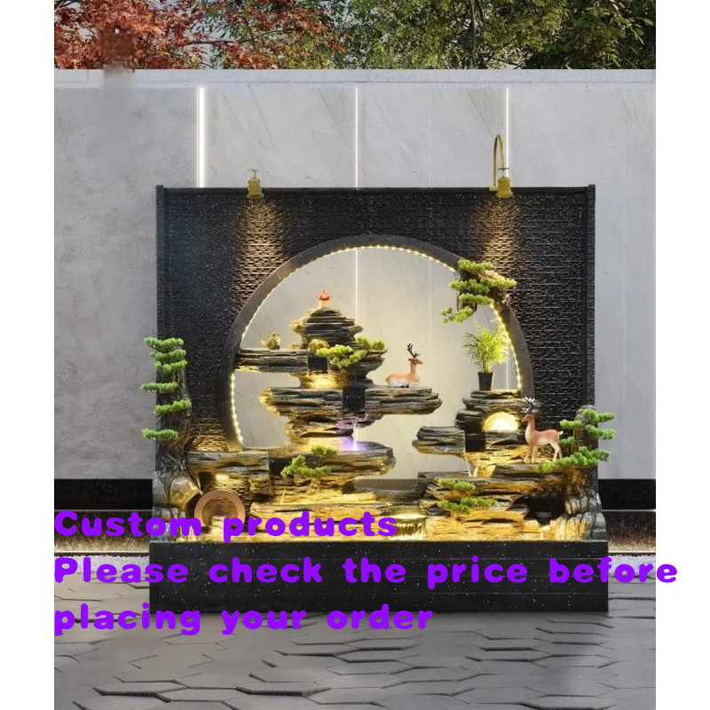 Outdoor Zen Lighting - Fontana a pannello per esterni elegante