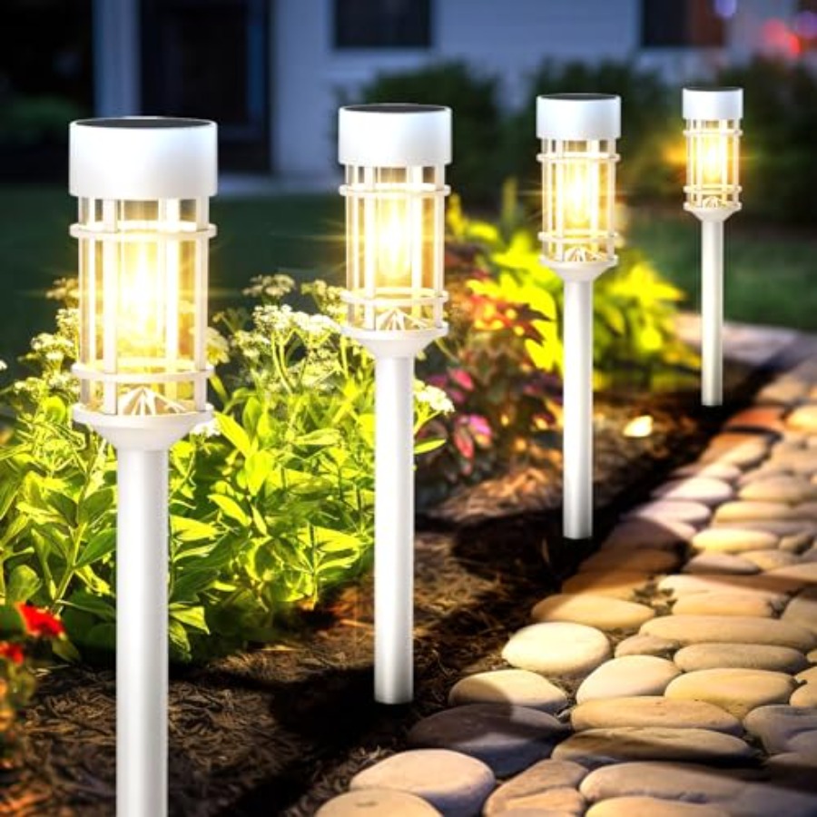 Outdoor Lighting Dusk To Dawn - Luci Solari da Giardino Impermeabili, Set
