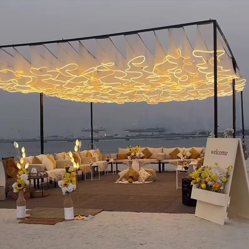 Lighting Wedding Outdoor - Decorazione per Soffitto Matrimoniale, Tenda in