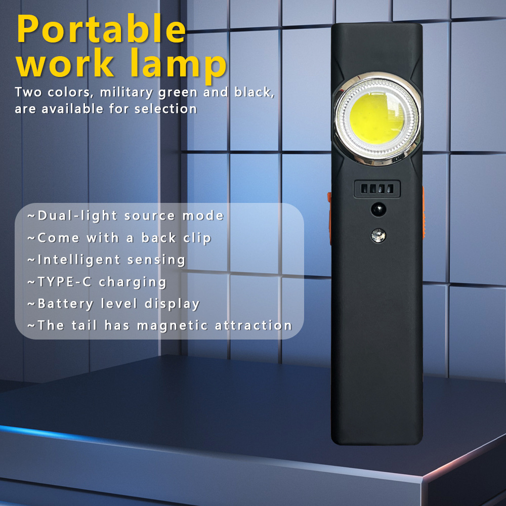 Outdoor Lighting Types - Torcia da lavoro magnetica ricaricabile mini