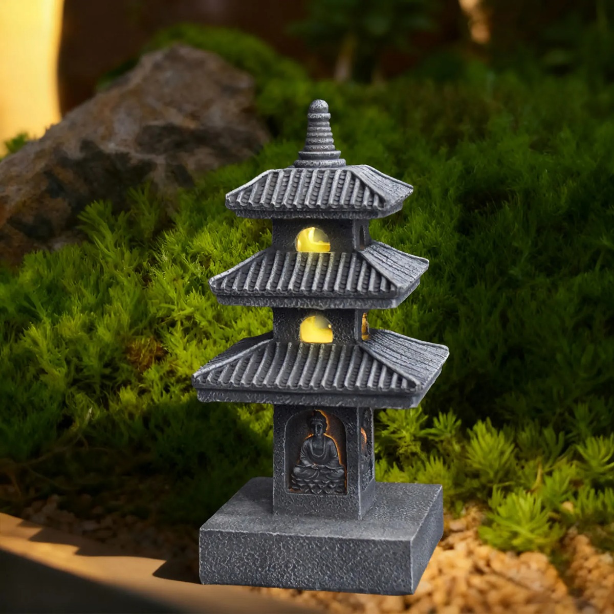 Outdoor Lighting Architectural - Luci Solari da Giardino, Lanterna Impermeabile,