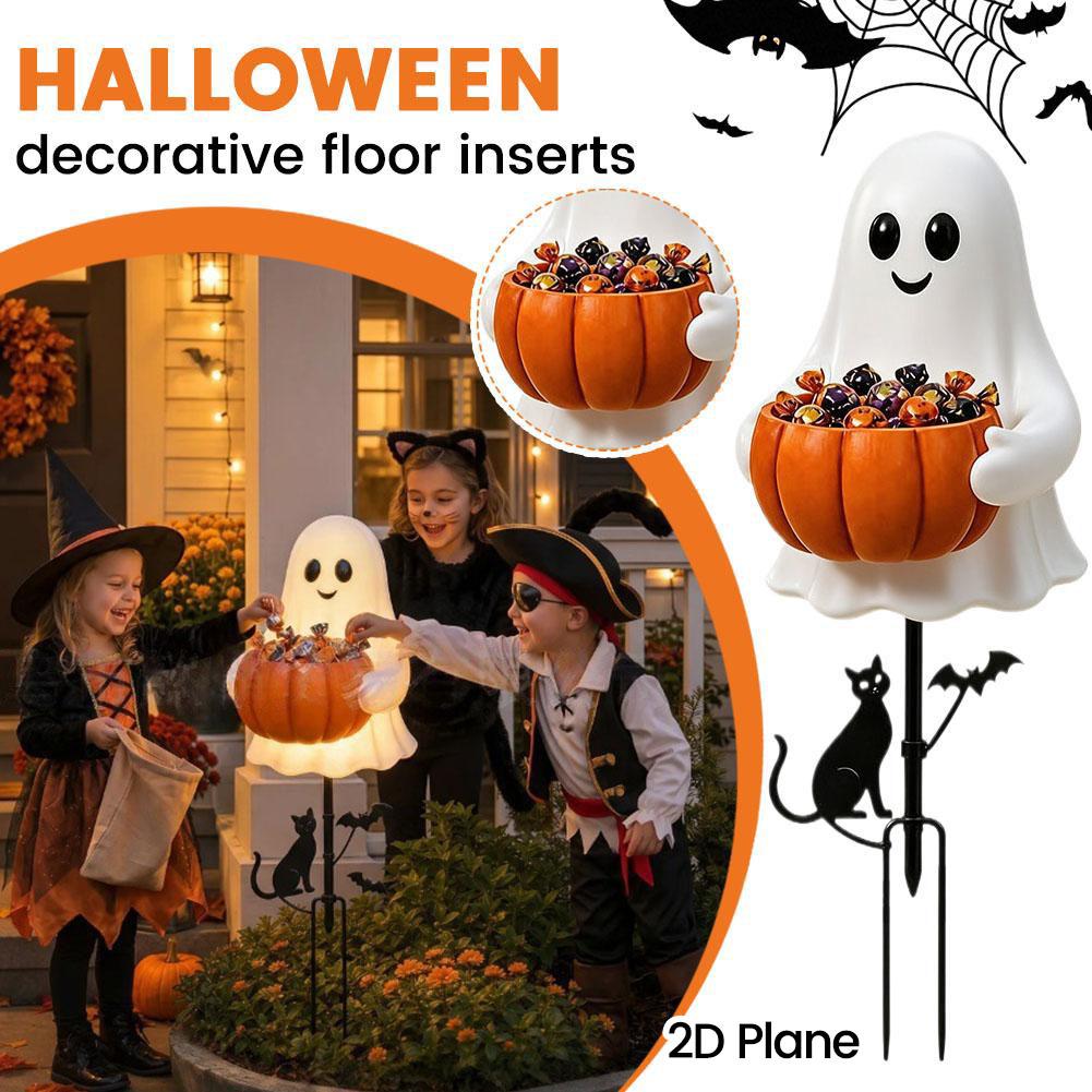 Outdoor Lighting Yard Stakes - Porta Caramelle a Forma di Zucca