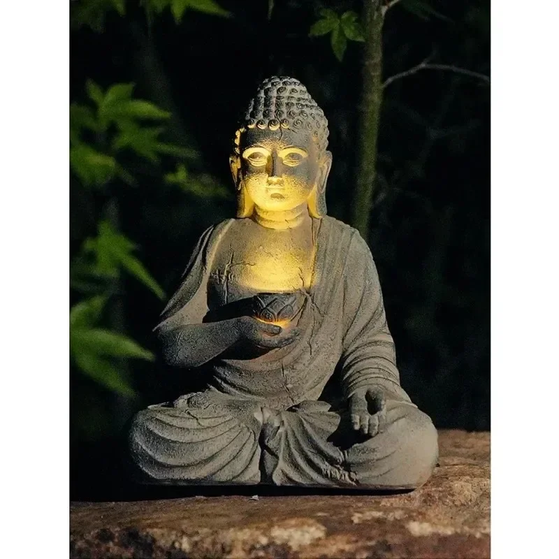 Statua di Buddha in Resina con - Outdoor Zen Lighting recensione e prezzo
