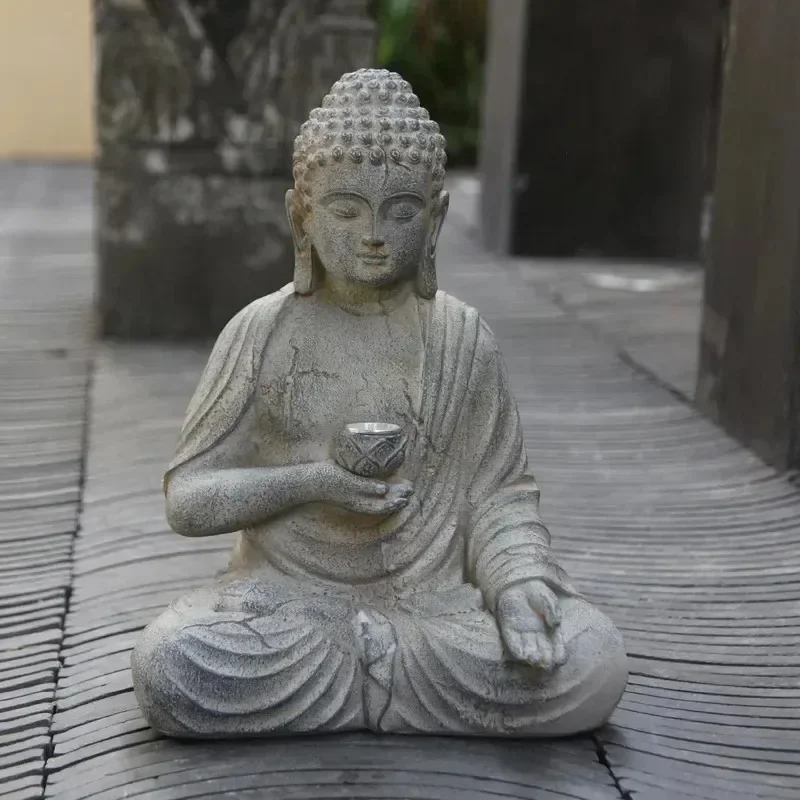 Statua di Buddha in Resina con - Outdoor Zen Lighting recensione e prezzo