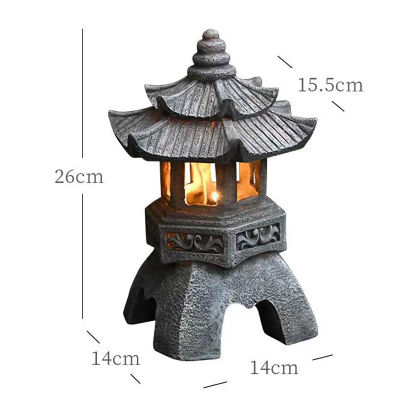 Statue di pagoda Statua ad ene - Outdoor Zen Lighting recensione e prezzo