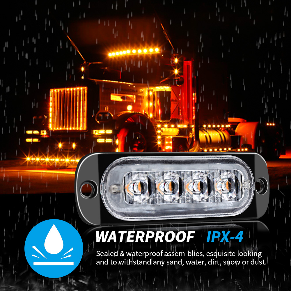 4x 4LED Spia per auto Griglia  - Outdoor Lighting Yellow recensione e prezzo
