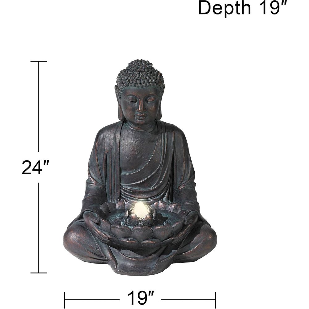 Buddha Meditante Alto 60 cm, G - Outdoor Zen Lighting recensione e prezzo