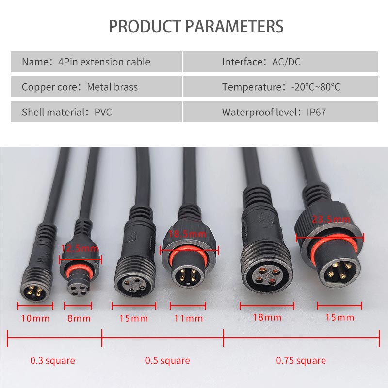 Maschio Femmina Spina Cavo 4Pi - Outdoor Lighting Connectors recensione e prezzo
