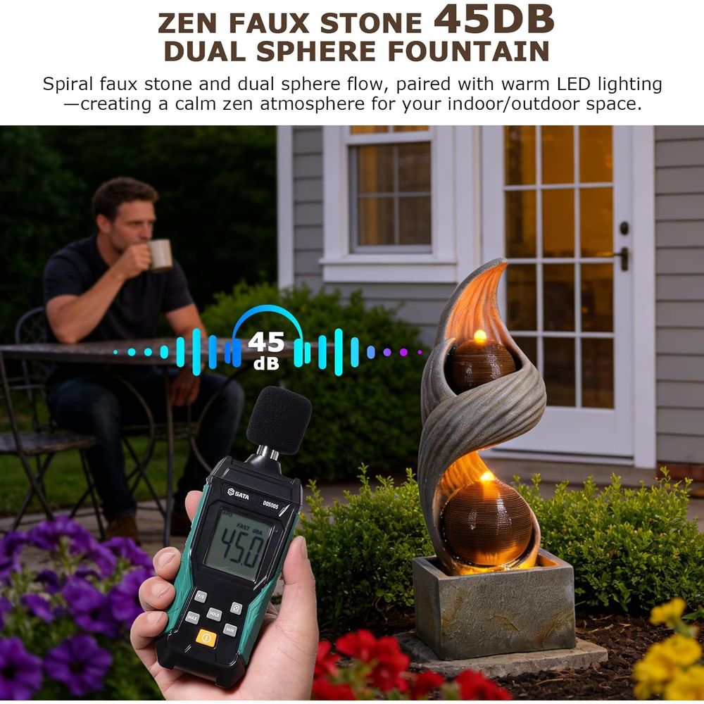 Fontana d'acqua grande da este - Outdoor Zen Lighting recensione e prezzo
