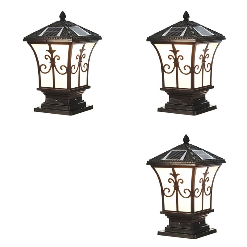 3X Lampada Solare a Colonna LE - Outdoor Lighting Dusk To Dawn recensione e prezzo