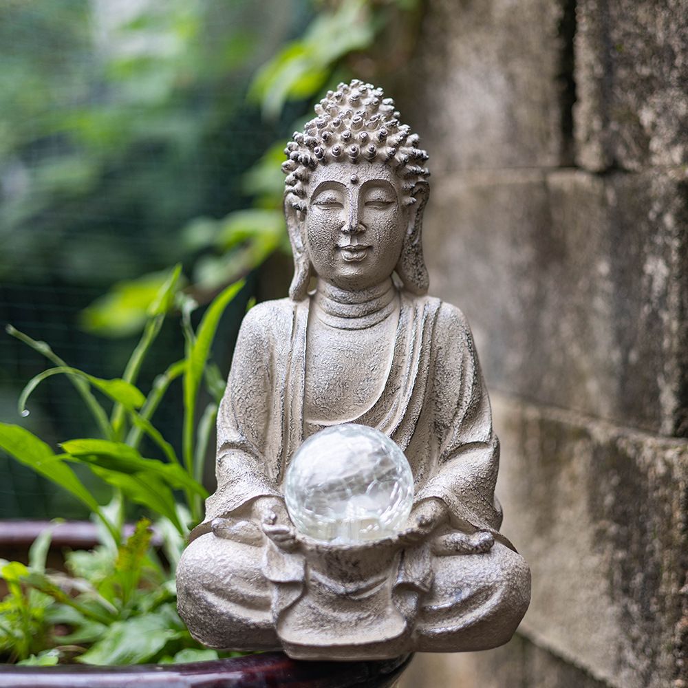 Statua di Buddha in resina Vil - Outdoor Zen Lighting recensione e prezzo