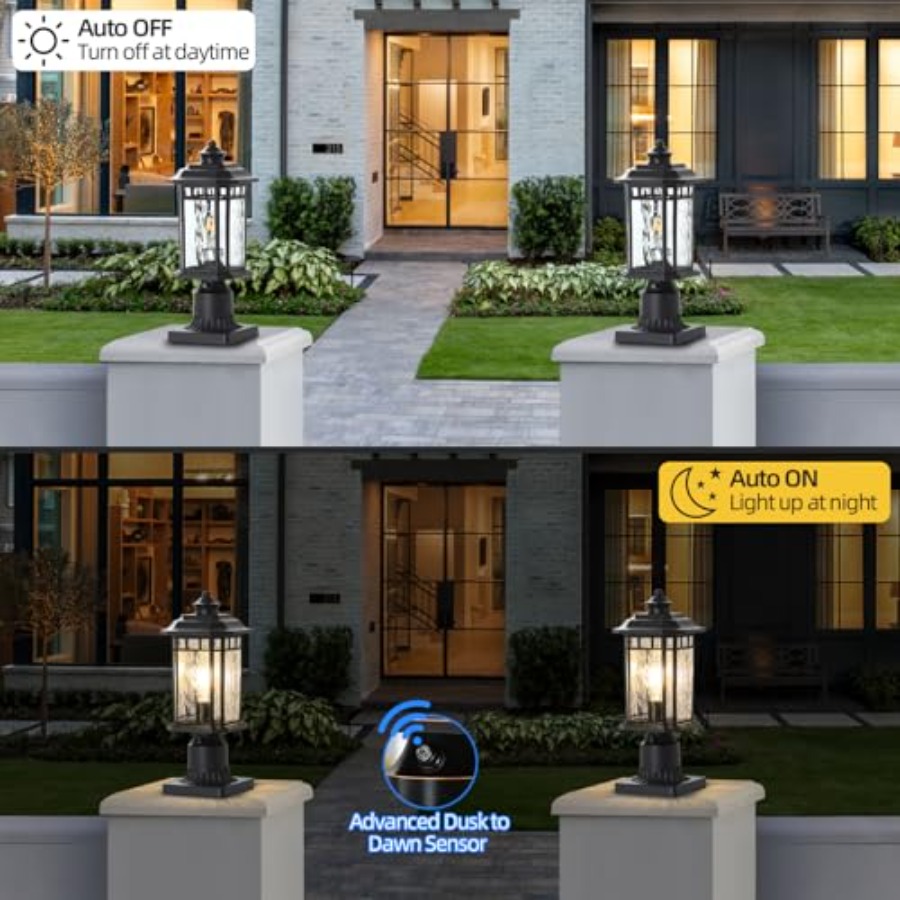 Set di 2 Lampade da Esterno, I - Outdoor Lighting Dusk To Dawn recensione e prezzo