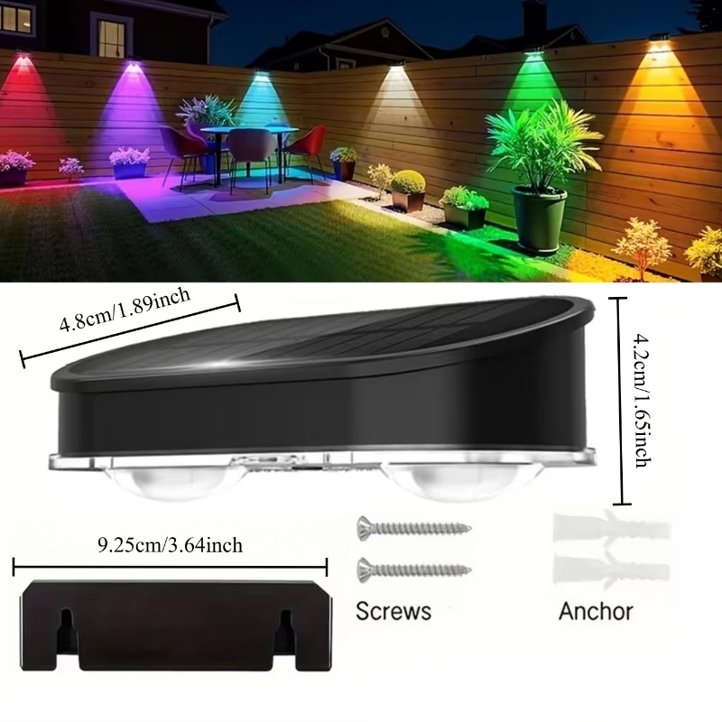Luce Solare RGB per Recinzione - Outdoor Lighting Dusk To Dawn recensione e prezzo