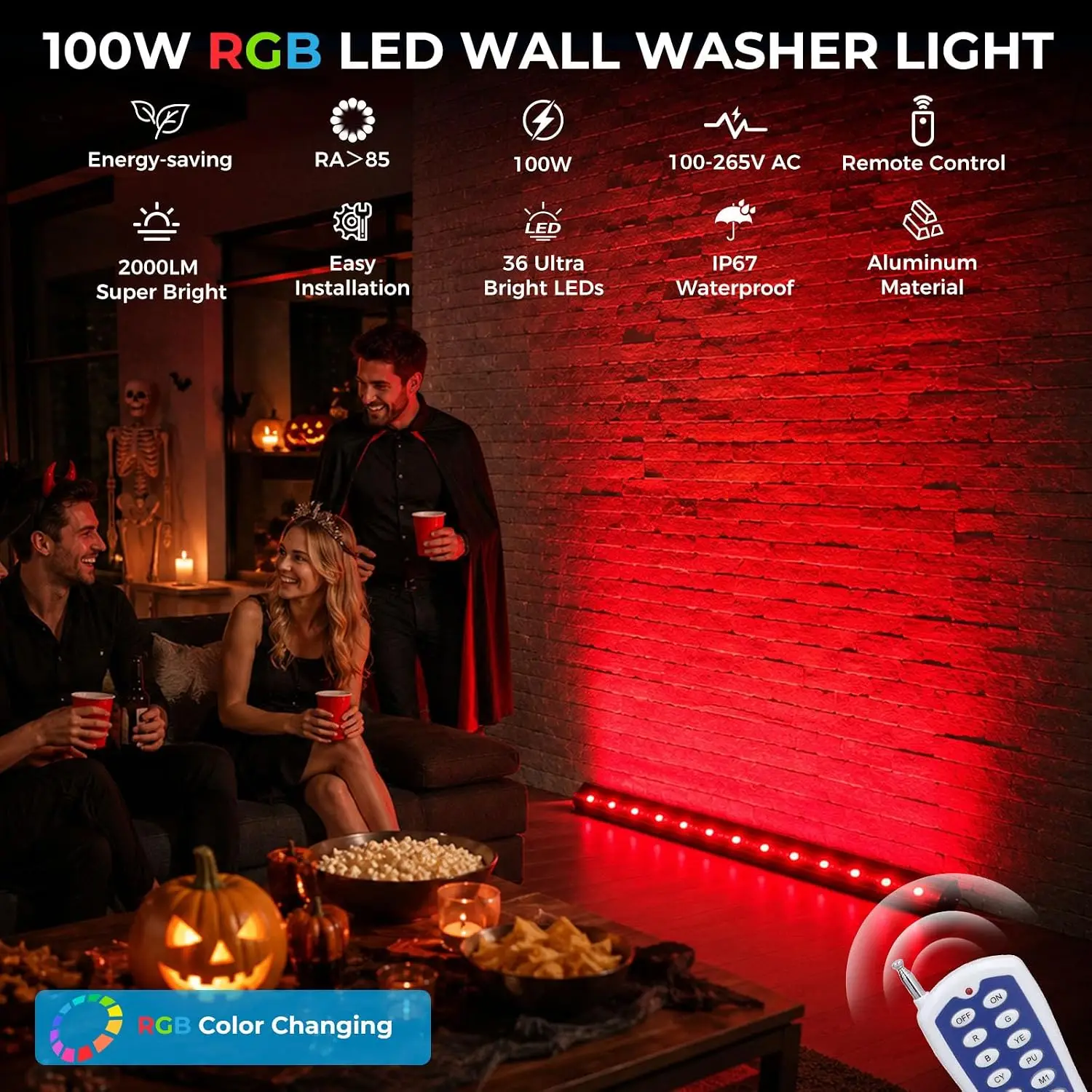 Confezione da 2 Luci LED RGB d - Outdoor Lighting Remote Control recensione e prezzo