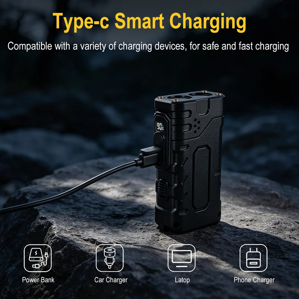 BORUIiT Torcia LED EDC a Manov - Outdoor Lighting Fixtures recensione e prezzo