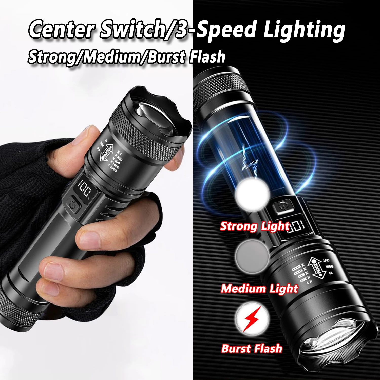 Torcia LED ultra luminosa 2000 - Outdoor Lighting Fixtures recensione e prezzo