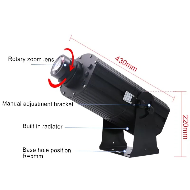 Proiettore Gobo Yufan 200W per - Outdoor Lighting Logo recensione e prezzo