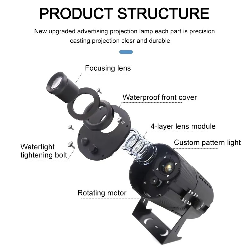 Proiettore Gobo Yufan 200W per - Outdoor Lighting Logo recensione e prezzo