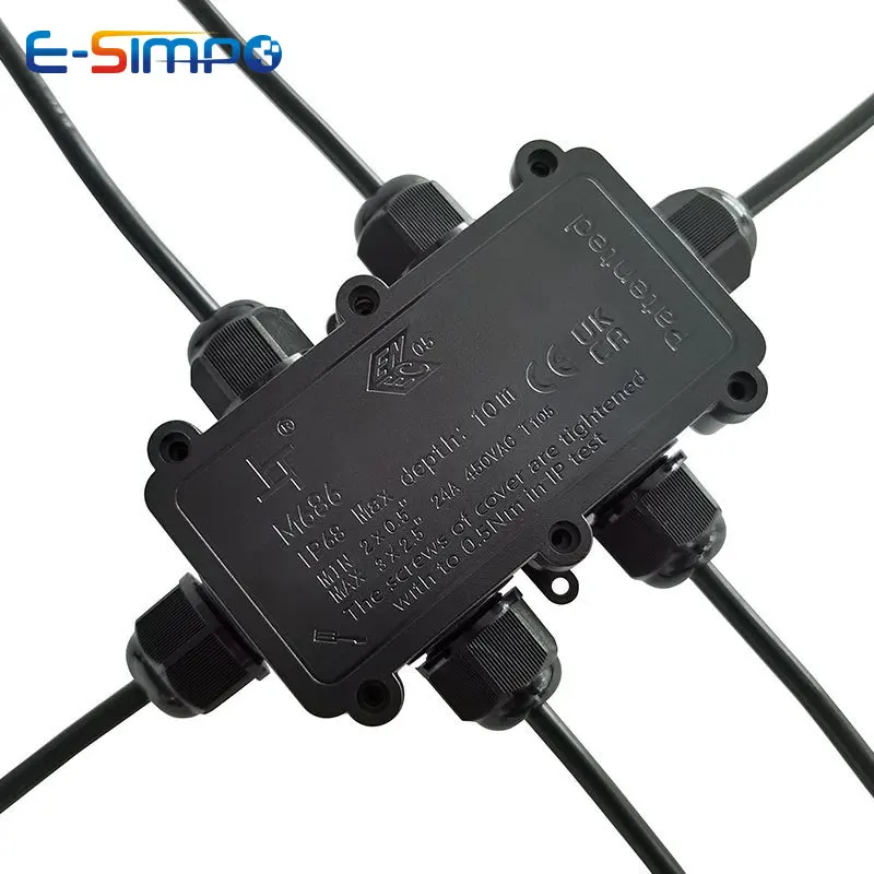 6Way 1 in5out IP68 scatola di  - Outdoor Lighting Junction recensione e prezzo