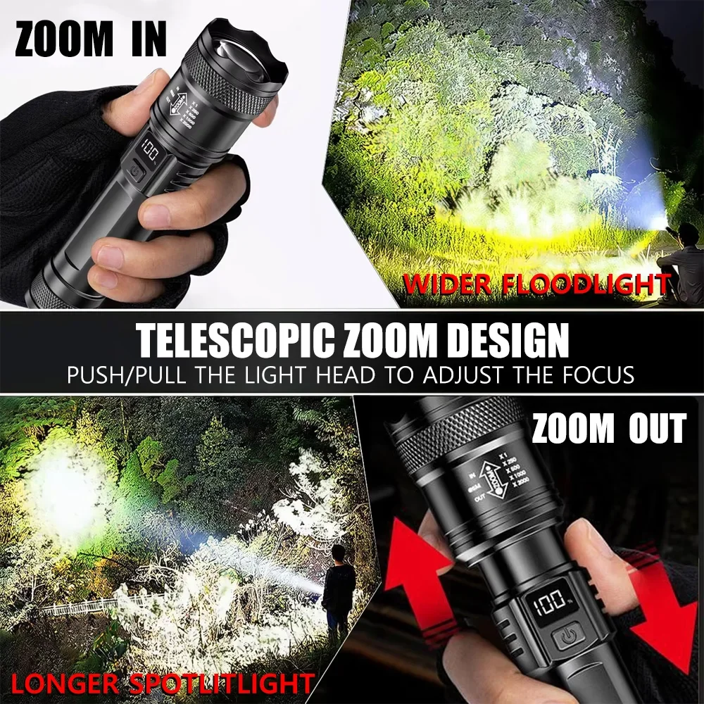 Torcia LED Ricaricabile Zoomab - Outdoor Lighting Fixtures recensione e prezzo