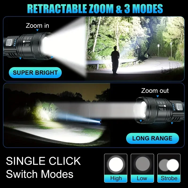 Torcia tattica a LED 2000LM To - Outdoor Lighting Fixtures recensione e prezzo