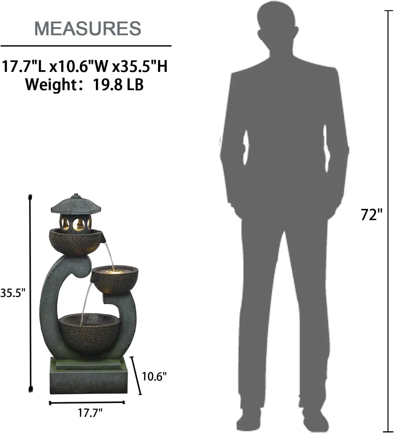 Fontana Zen da Esterno - Casca - Outdoor Zen Lighting recensione e prezzo