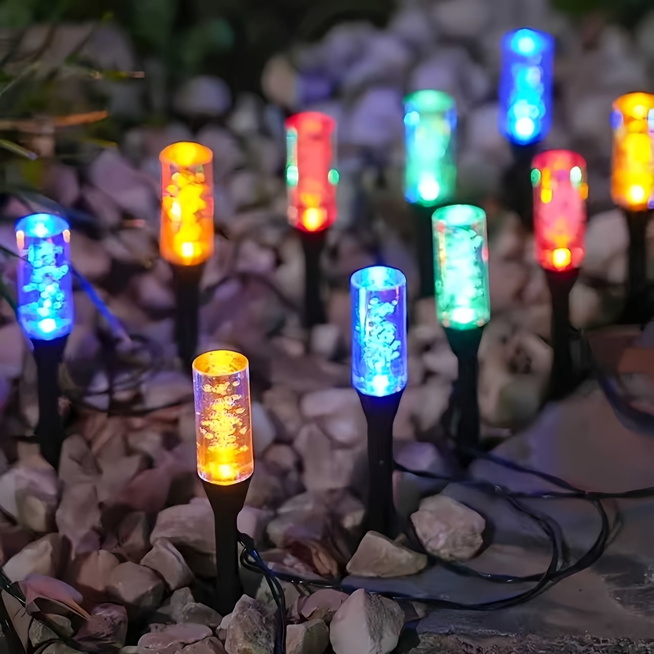 Luci Solari a Tubo Effetto Bol - Outdoor Lighting Yard Stakes recensione e prezzo