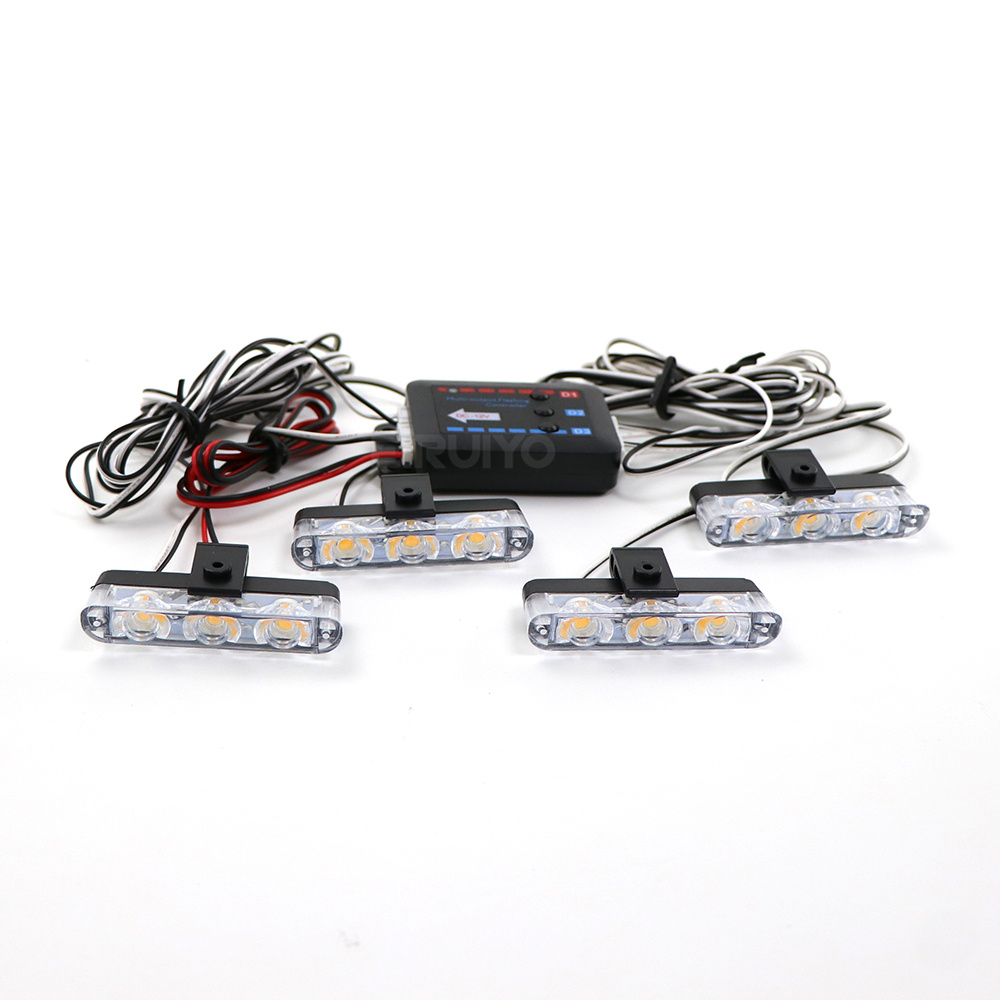 4x 3 LED Luci Stroboscopiche p - Outdoor Lighting Yellow recensione e prezzo